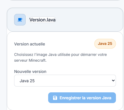 Configurar la versión de Java en la configuración